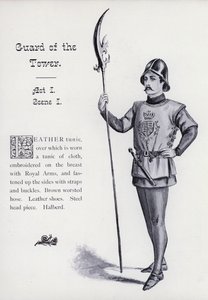 Shakespeares King Richard III: Guard of the Tower, Act I, Scene I (litho) af English School