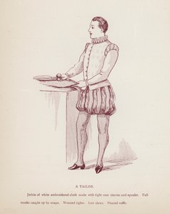 Shakespeares Taming of the Shrew: A Tailor (litho) af English School