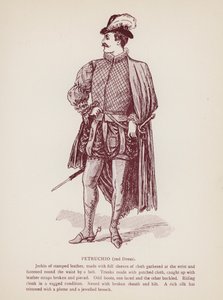 Shakespeares Taming of the Shrew: Petruchio, 2nd Dress (litho) af English School
