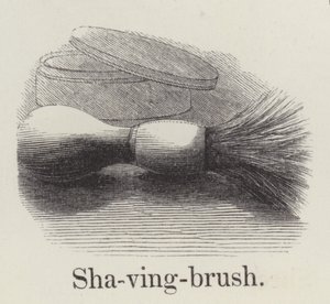 Barberbørste (gravering) af English School