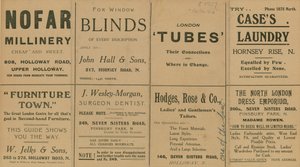 Ark med lokal reklame af English School