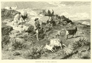 Hirtenjunge in der Campagna von English School