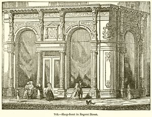 Butiksfront i Regent Street af English School