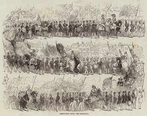 Shrewsbury Show, Procession (gravering) af English School