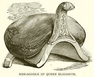 Side-sadel af dronning Elizabeth af English School
