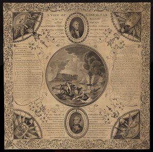 Belejring af Gibraltar, 1779-1783 af English School