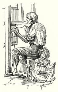 Silas Marner (litho) af English School