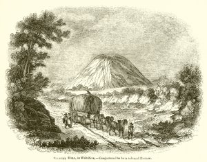 Silbury Hill, Wiltshire.--Formodet at være en kolossal Barrow af English School