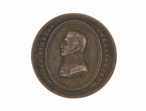 Sølvmedalje til minde om hertugen af Wellingtons død, 1852 af English School