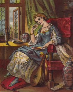 Syng en sang af sixpence (farve litho) af English School