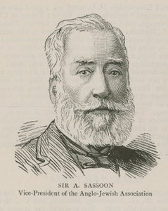 Sir A Sassoon, vicepræsident for Anglo-Jewish Association af English School
