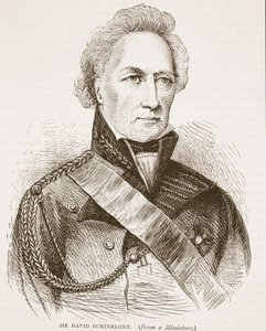 Sir David Ochterlony, illustration fra Cassells Illustrated History of India af James Grant, pub. 1879 af English School