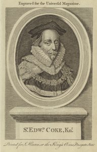 Sir Edward Coke, ridder af English School