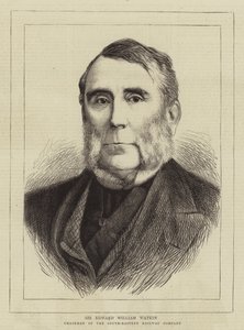 Sir Edward William Watkin (gravering) af English School