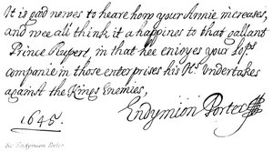 Sir Endymion Porter af English School