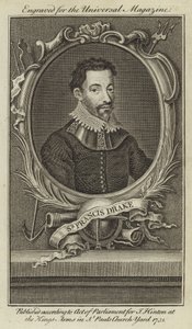 Sir Francis Drake af English School