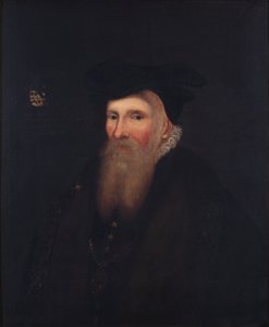Sir Gilbert Dethick, våbenkonge med strømpebånd af English School