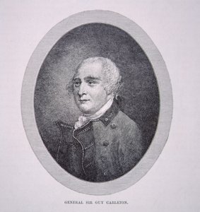 Sir Guy Carleton (litho) af English School
