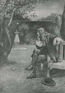 Sir Isaac Newton ser et æble falde af English School