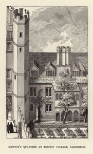 Sir Isaac Newtons kvarter på Trinity College, Cambridge af English School