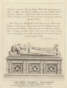 Sir John Crosbys monument af English School