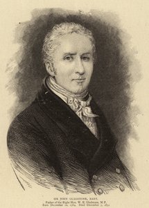 Sir John Gladstone, Bart (gravering) af English School