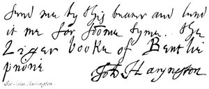Sir John Harrington af English School