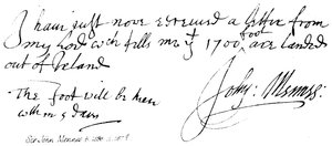 Sir John Mennes, f 1598, d 16701 af English School