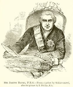 Sir Joseph Banks, P.R.S af English School