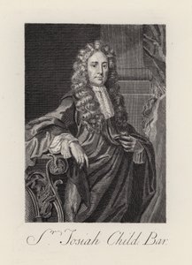 Sir Josiah Child (gravering) af English School