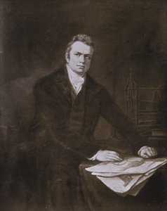 Sir Marc Isambard Brunel (litho) af English School