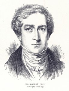 Sir Robert Peel af English School