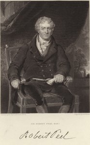 Sir Robert Peel af English School