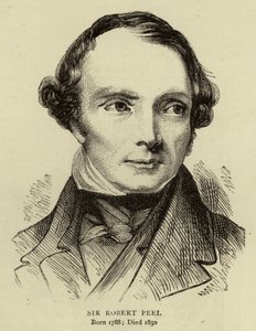 Sir Robert Peel af English School