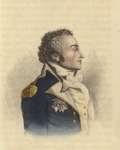 Sir Sidney Smith, britisk admiral (farvet gravering) af English School