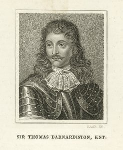 Sir Thomas Barnadiston (gravering) af English School