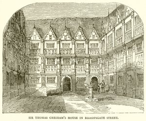 Sir Thomas Greshams hus i Bishopsgate Street