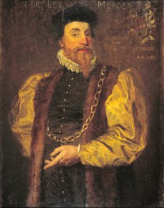 Sir Thomas Leigh, 1558 af English School