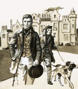 Sir Walter Scott går tur med Tom Purdie af English School