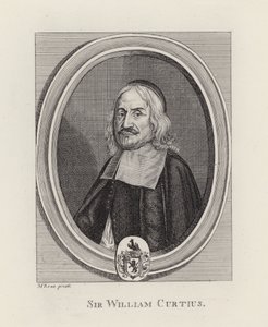 Sir William Curtius (gravering) af English School