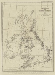 Seks måneders tab på Storbritanniens og Irlands kyster (gravering) af English School