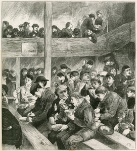 Skitse ved Ned Wrights Thieves Supper af English School
