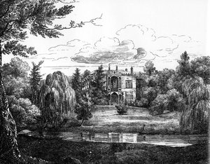 Skitse af Greenbank House, Liverpool af English School