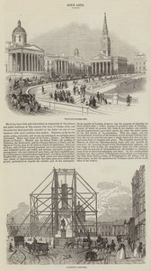 Skitser af Trafalgar Square (gravering) af English School