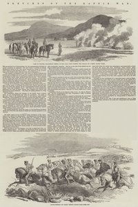 Skitser af Kaffirkrigen (gravering) af English School