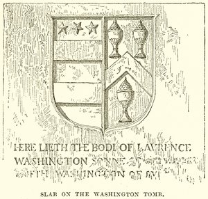 Plade på Washington-graven af English School