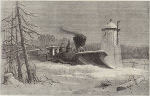 Schneepflug auf der Grand Trunk Railway von English School