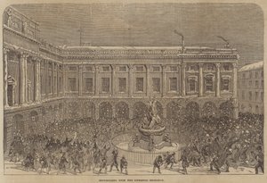 Snebold på Liverpool Exchange (gravering) af English School