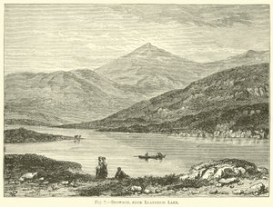 Snowdon, fra Llanberis Lake af English School