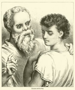 Sokrates und sein Sohn